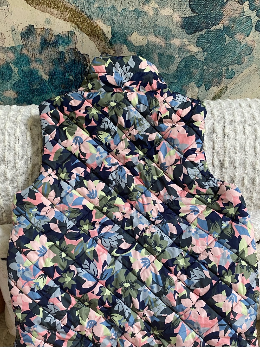 {Vera Bradley} Quilted Floral Puffer Vest - Picture 2 of 5